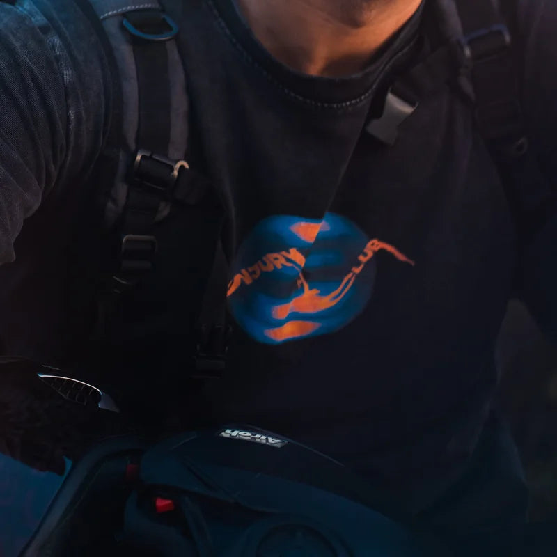 Injury Club Tee — design detail
